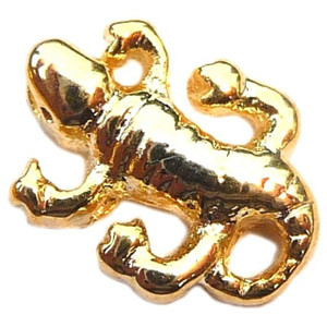 Goldtone Gecko Floating Locket Charm Goldtone Gecko Floating Locket Charm