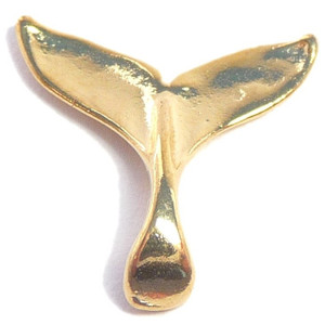 Whale Tale In Goldtone Floating Locket Charm Whale Tale In Goldtone Floating Locket Charm