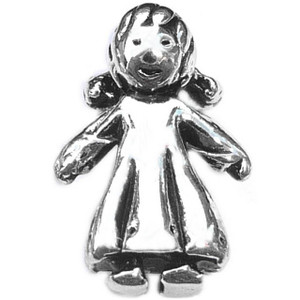 Little Girl Floating Locket Charm Little Girl Floating Locket Charm