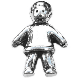 Little Boy Floating Locket Charm