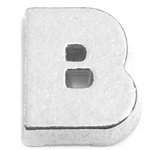 Block Letter B Floating Locket Charm Block Letter B Floating Locket Charm