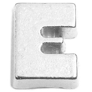Block Letter E Floating Locket Charm Block Letter E Floating Locket Charm