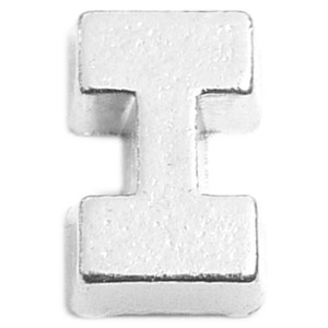 Block Letter I Floating Locket Charm Block Letter I Floating Locket Charm