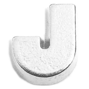 Block Letter J Floating Locket Charm