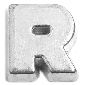 Block Letter R Floating Locket Charm Block Letter R Floating Locket Charm
