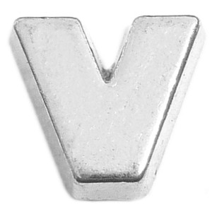 Block Letter V Floating Locket Charm Block Letter V Floating Locket Charm