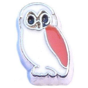 Barn Owl Floating Locket Charm Barn Owl Floating Locket Charm
