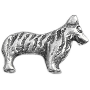 Pembroke Welsh Corgi Floating Locket Charm Pembroke Welsh Corgi Floating Locket Charm