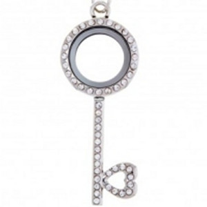 Key Shape Locket with Necklace