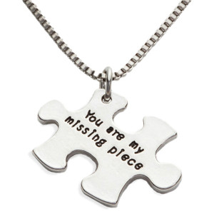 My Missing Piece Stamped Necklace