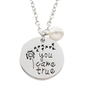 You Came True Stamped Necklace
