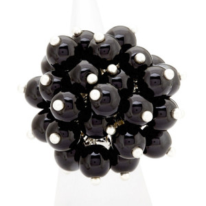 Black Beads Ring