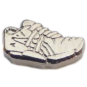 Shoe Silvertone Floating Locket Charm