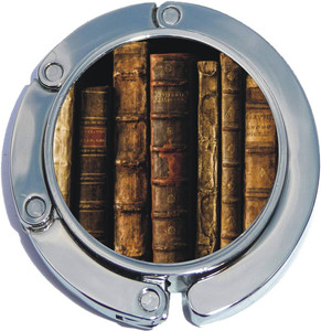 Old Books Foldable Purse Hanger