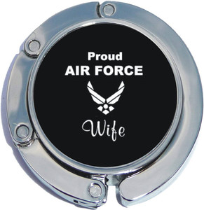 Proud Air Force Wife Foldable Purse Hanger