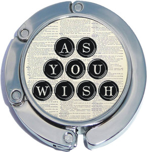 As You Wish Typewriter Foldable Purse Hanger