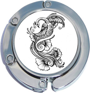 Peacock Outline Foldable Purse Hanger