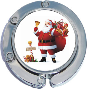 Santa Christmas Foldable Purse Hanger