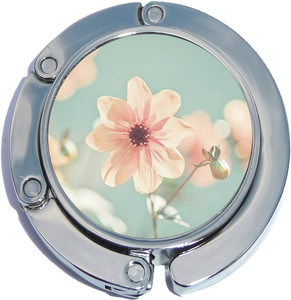 Pink Flower Foldable Purse Hanger