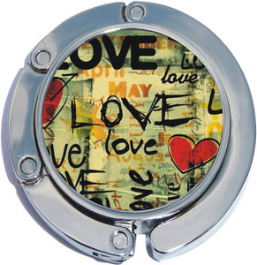 Love Heart Foldable Purse Hanger