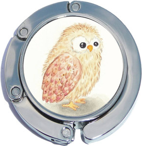 Owl Drawing Foldable Purse Hanger