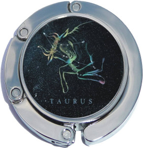 Taurus Bull Zodiac Stars Foldable Purse Hanger