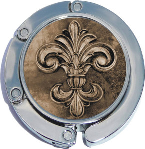 Fancy Fleur De Lis Foldable Purse Hanger