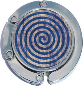Blue Swirl Pattern Foldable Purse Hanger