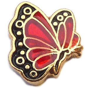 January Butterfly Goldtone Floating Locket Charm January Butterfly Goldtone Floating Locket Charm
