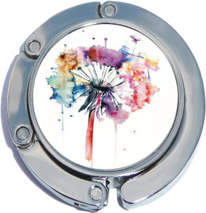 Watercolor Dandelion Colorful Foldable Purse Hanger