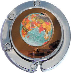 Globe Travel World Foldable Purse Hanger
