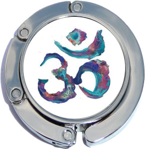 Watercolor Ohm Om Foldable Purse Hanger