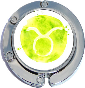 Watercolor Taurus Foldable Purse Hanger