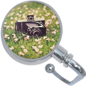 Old Camera in Field Classic Purse Hanger