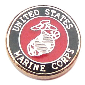 United States Marine Corps Floating Locket Charm United States Marine Corps Floating Locket Charm