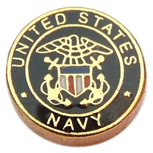 United States Navy Floating Locket Charm United States Navy Floating Locket Charm