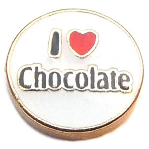 I Love Chocolate Floating Locket Charm I Love Chocolate Floating Locket Charm
