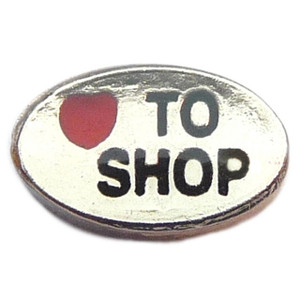 Love To Shop Silvertone Floating Locket Charm