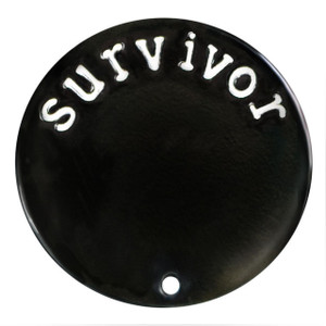 Survivor Plate in Black for 30mm Locket