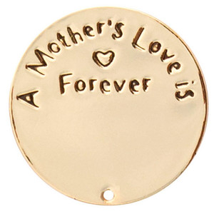 Mothers Love Is Forever in Gold for 30mm Locket