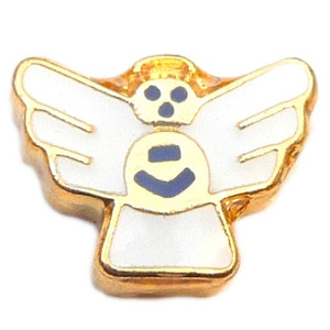 Angel Goldtone Floating Locket Charm Angel Goldtone Floating Locket Charm