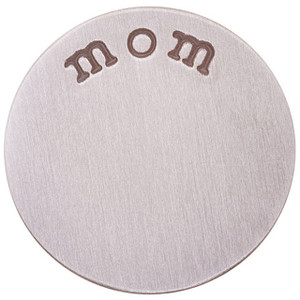 Mom Plate in Silver for 30mm Locket