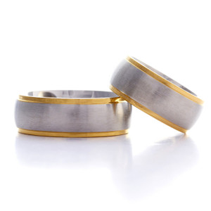 Gold Trim Wide Ring Gold Trim Wide Ring