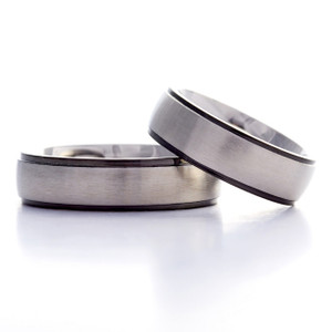 Black Trim Narrow Ring Black Trim Narrow Ring