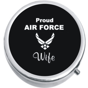 Proud Air Force Wife Medical Pill Box