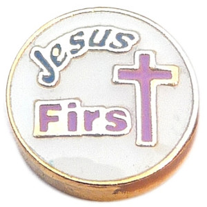 Jesus First Floating Locket Charm