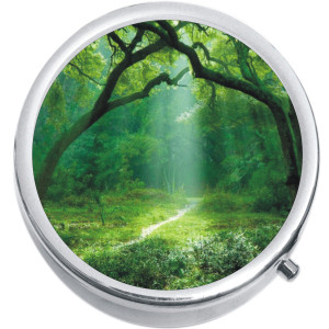 Forest Trees Grass Medical Pill Box