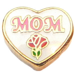 Mom Floating Locket Charm Mom Floating Locket Charm