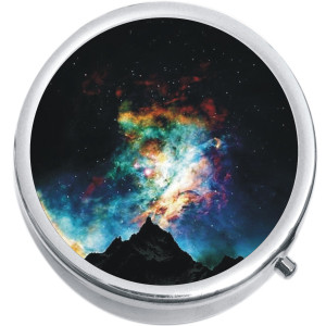Night Sky Northern Lights Medical Pill Box