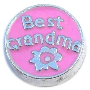 Best Grandma Floating Locket Charm Best Grandma Floating Locket Charm